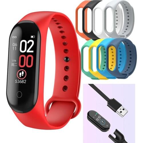 M4 Fitness Watch Smart Bracelet Fitness Tracker Watch Sport Heart Rate Blood Pressure Smartband Health Monitor Watch Pedometers
