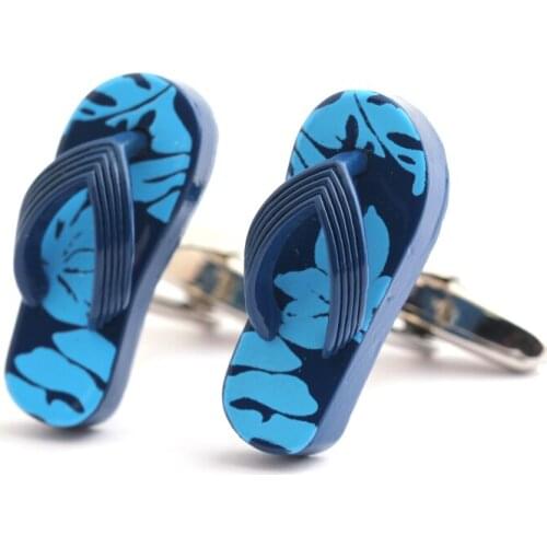 Slippers modelling paint printing cufflinks mens shirts cufflinks sleeve nail wholesale and retail