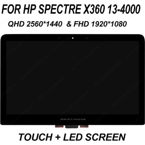 13.3'' LCD Assembly Touch Screen Digitizer Laptop For HP Spectre x360 13-4000 series 13-4xxxx 13-4115 1920*1080 OR 2560*1440