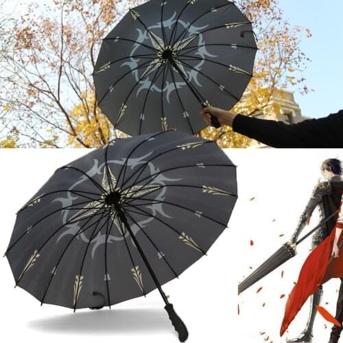 The King’s Avatar Yexiu cosplay umbrella Rain Windproof male Walking Stick Umbrellas Men Golf Sun Paraguas Parasol Cane Props