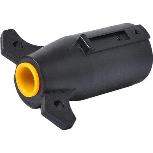 1PCS 7 Pin Round Flat Trailer Adapter Trailer Light Plug Connector 12V