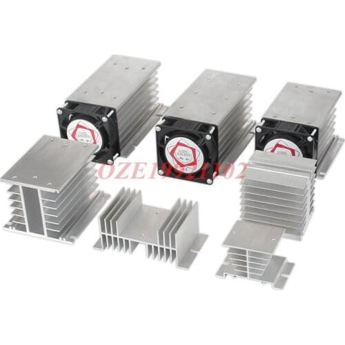 1PC Solid State Relay heat sinks For 10A-25A 10A-120A 40A-120A 10A-100A Radiator fan