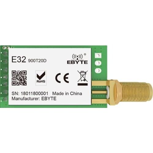 10PCS SX1276 LoRa Spread Spectrum Wireless Transceiver 20dBm 862-931MHz CDEBYTE E32-900T20D UART DIP 5500m SMA-K Long Range IoT
