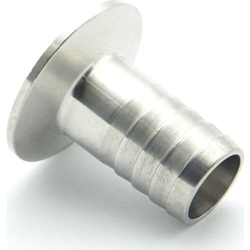 63mm Hose Barb x 77.5mm Ferrule OD 304 Stainless Steel Hex Sanitary Connector Pipe Fitting For Homebrew Fit 2.5" Tri Clamp