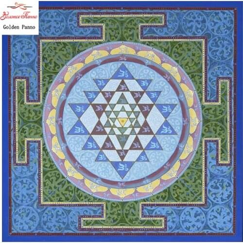 Golden panno,5D,diy diamond embroidery,Full,square,Diamond Painting,Cross Stitch,3D,diamond,Mosaic,Needlework,mandala201 727S