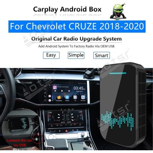 Car Radio Carplay Android Ai Box For Chevrolet CRUZE 2018-2020 Multimedia Player Radio Apple Wireless Ai Box Upgrade Mirror Link