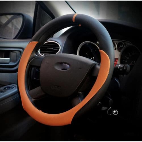 CHIZIYO High Quality Sport fiber Leather Universal Car Steering-Wheel Cover Winter 38CM Auto Anti-Skid Steering Wheel Protector