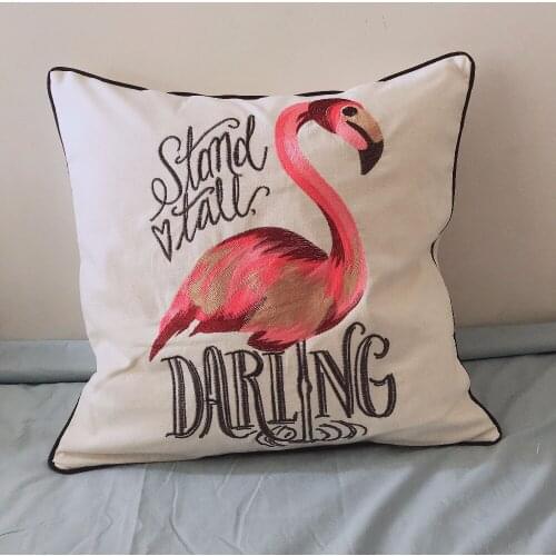 Decorative cushion cover/Geometric stripe Embroidery cotton pillow/Wholesale and retail cushions/Marine style waist