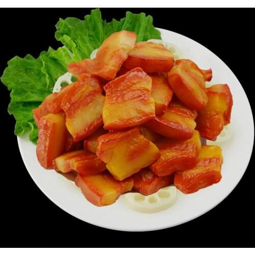 Hotel restaurant dining room eating victualing house store shop decor fake meat props simulation pork block slice portion model