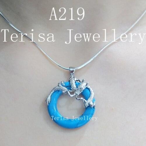 Grade:AAA. turquoises Pendant.Size;2.5mm.Length:3cm.Free silvers chain.1pcs/lot Charming Women Gift Fashion Jewelry