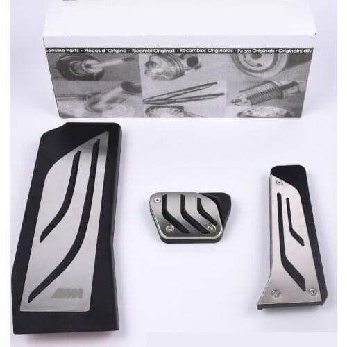 DEE Car Stainless Steel Modified Pedal For BMW 5 Series 2017+ Decorative Accelerator Brake Foot Rest Pad Antiskid Metal Covers