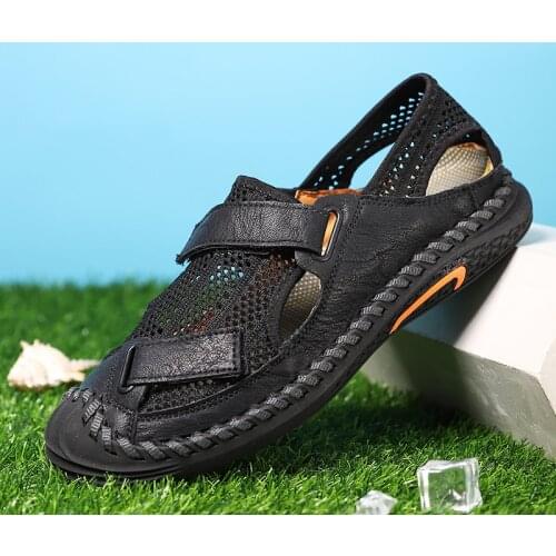 Mens Beach Sandals Flip Flops Summer Outdoor Breathable Mesh Fashion Slides Water Shoes Slippers