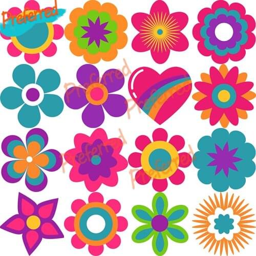 Hippie Icons Funny Cartoon Stickers for Car Bike Motorcycle Laptop Wall Stickers Home Decoration Die Cutting