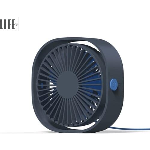 Mini USB Desktop Fan 3 Speed Personal Portable Cooling Fan with 360 Rotation Adjustable Angle for Office Household Traveling Car