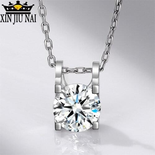 New arrival s925 sterling silver network celebrity super shining 5A zircon classic 4 claw horn series female money chain pendant