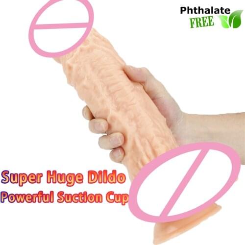 31.5cm Realistic Dildo with Powerful Suction Cup Realistic Penis Sex Toy Flexible G-spot Dildo Female Masturbation with Ball