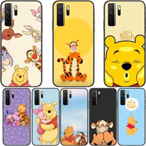 Winnie warming Black Soft Cover The Pooh For Huawei Nova 8 7 6 SE 5T 7i 5i 5Z 5 4 4E 3 3i 3E 2i Pro Phone Case cases