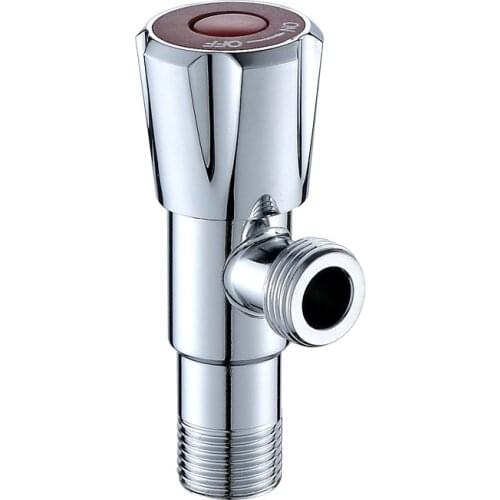 1PC Hot Water Triangle Valve Cold Water Triangle Valve G1/2 Thread Angle Valves For Kitchen Bathroom Toilet Heater Sink