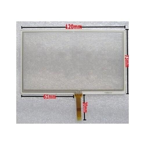 10pcs/lot New 5 inch touch screen 120*73 mm hsd050idw1-a20 A10 A30 E route 580 GPS navigator MP4 MP5 touch screen