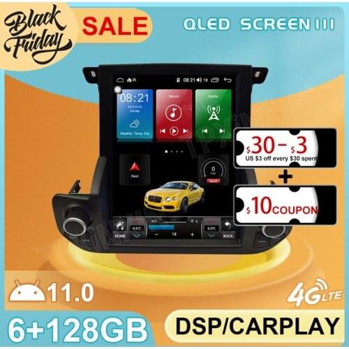 128GB Android11 Tesla Style for Land Rover Discovery 4 2009 2016 GPS Car Navigation Multimedia Stereo Player Radio Carplay 2 DIN