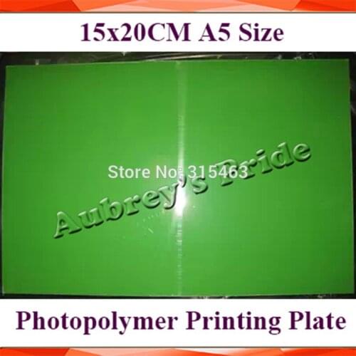 150x200MM A5 Size Water Washable for Pad Printing Hot Foil Stamping CliChe Making UV Exposure Photopolymer Printing Plate Mold