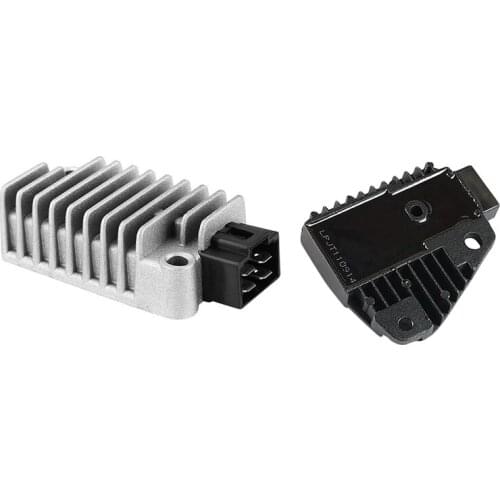 2 Pcs Motorcycle Accessories: 1 Pcs Aluminum Voltage Regulator Rectifier & 1 Pcs Regulating Rectifier