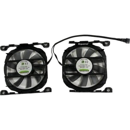 2pcs/set CF-12815B GPU VGA Cooler Graphics Fan For leadtek Winfast GTX 970 Hurricane ELSA GeForce RTX 2070 S.A.C Cards Cooling