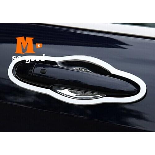 2014 2015 2016 2017 2018 For Jeep Cherokee KL Car ABS Plastic Chrome Door Protector Handle Bowl Frame Cover Trim Accessories