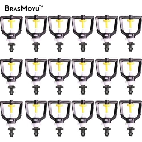 30L/H Garden Misting Nozzle Sprinklers on Plant Flowers Irrigation Watering Cooling Spay with 1/4'' Barb Spray Mist Atomiser