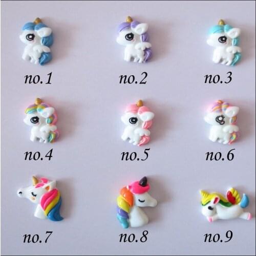 50 BLESSING Good Girl 1.25 -1.35" Latest Acrylic Unicorn Accessories Wholesale