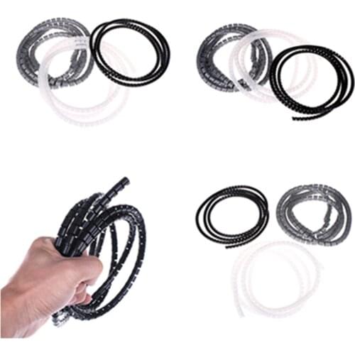 8mm 1M Line Organizer Pipe Protection Spiral Wrap Winding Cable Wire Protector Cover Tube