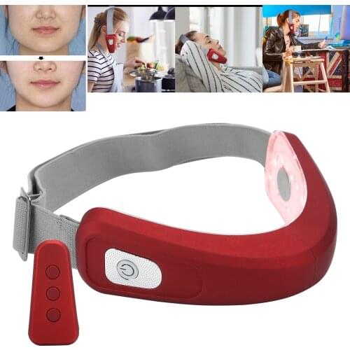 Microcurrent Face Lifting Device Electric V Face Machine Slimming Vibration Double Chin Reducer Cheek Firming Facial Care Device