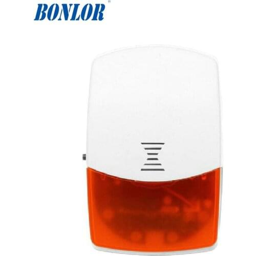 433MHz Wireless Outdoor Siren Sound & Strobe Flash Light Alarm for Home Security Alarm System