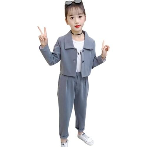 Kids Sport Clothes Girls Jacket + Pants Girl Clothes Spring Autumn Girls Clothes Casual Style Childrens Sports Suit