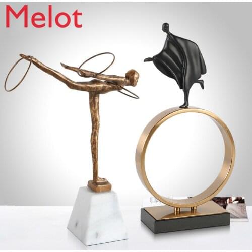 European Sports Figure Decoration Living Room TV Cabinet Decoration Creative Soft Ornaments Handmade Countertop Desktop Home