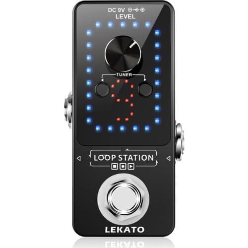 LEKATO Looper Guitar Pedal Guitarra Loop Electric Guitar Effect Pedal Unlimited Overdubs Guitar Parts9 Loops 40 Minutes