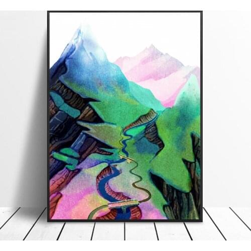 Somewhere Art Canvas Poster Home Decoration Painting No Frame