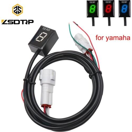 ZSDTRP Motorcycle Gear Indicator Display For Yamaha FZ6 FZS 600 1000 MT-03 YZF R6 R1 TDM 850 900 WR250X XJ6N XJR1300 XV1900