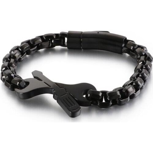 Creative wrench stainless steel bracelet mens punk titanium steel hip-hop tide jewelry