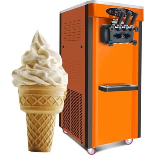 Ice Cream Machine Commercial Desktop Tricolor Color Ice Cream Maker Fruit Dessert Machine Sweet Cone Freezing Equipmen