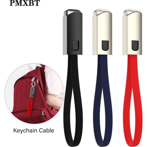 Mini Micro USB Keychain USB C Short Cable For Huawei Samsung Xiaomi Type C Cables Phone Key Chain Fast Charging Sync Data Cord