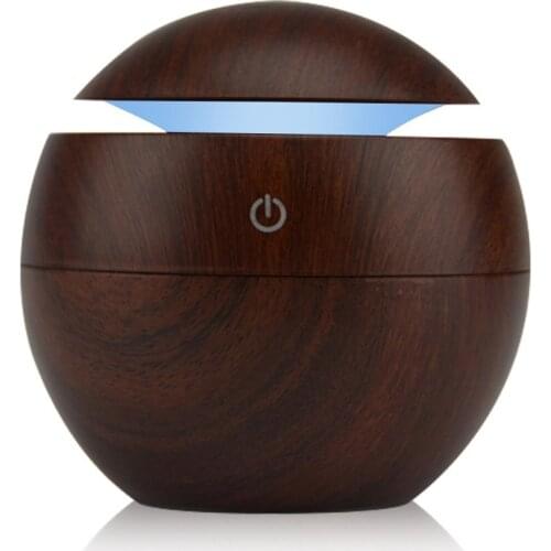 Bevel USB Desktop Humidifier Environmentally Friendly Mute Mini Ultrasonic Wood Grain Mini Humidifier
