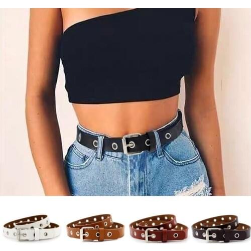 New Women Belt Metal Pin Square Buckle Punk Belts for Woman Girls Summer Jeans Waistband Pants Belts Waist Belt