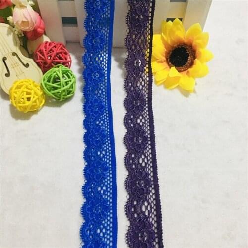 NS1069 2.5cm High Quality Beautiful Multicolor lace Ribbon