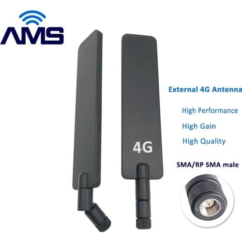 AMS Factory Wholesale 18dBi High Gain External Lte 4G Foldable SMA male Rubber Duck Antenna omni wireless 2.4g wifi antenna