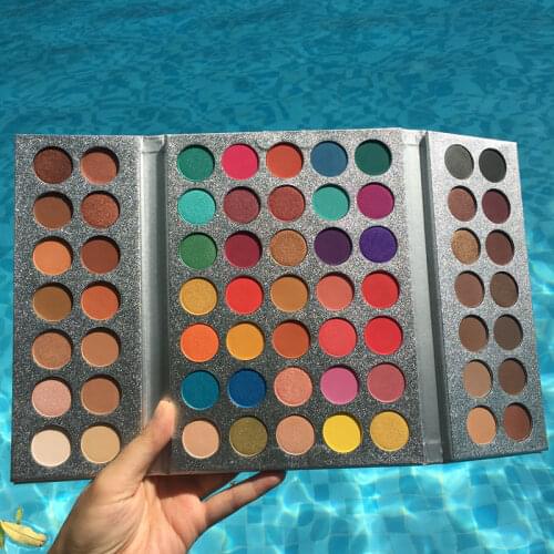 Beauty Glazed 63 Color Makeup Eyeshadow Palette Glitter Pigment Glitter Shimmer Make Up Eye Shadow Sombra Paleta De Sombra