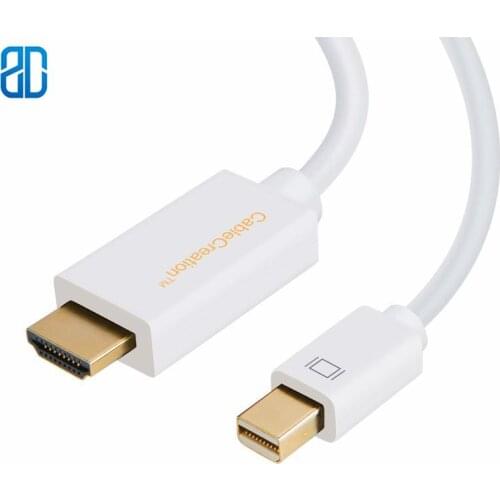 Mini DP to HDMI Mini DisplayPort (Thunderbolt Port Compatible) to HDMI AV HDTV Adapter for Mac Book iMac (DPv1.2 Support 4Kx2K)