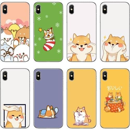 Cute Cartoon Shiba Accessories Phone Case For iPhone 12 11 Pro Max Mini XS Max XR X 8 7 Plus 6 6S Plus 5 5S SE 2020