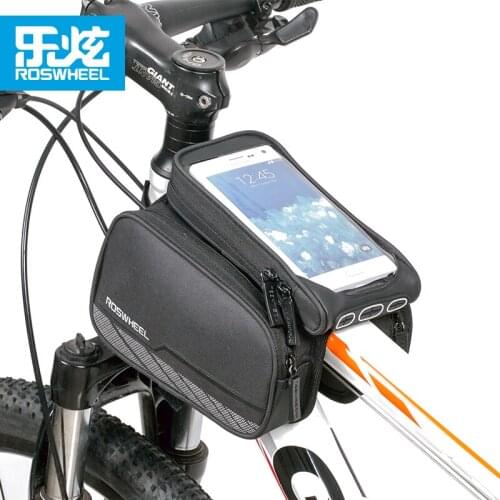 Roswheel 12813 waterproof mtb bike bag bicycle accessories cycling bag bycicle pannier for 5.7 inch phone