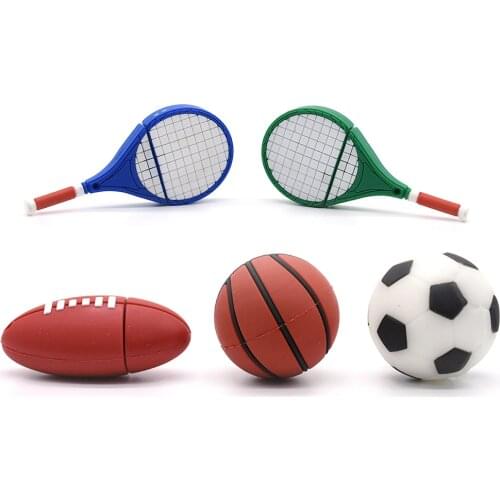 American Football Usb Flash Drive 4GB 8GB 16GB 32GB 64GB 128GB Pendrive 256GB Basketball Memory Stick Tennis Sport Pen Drive
